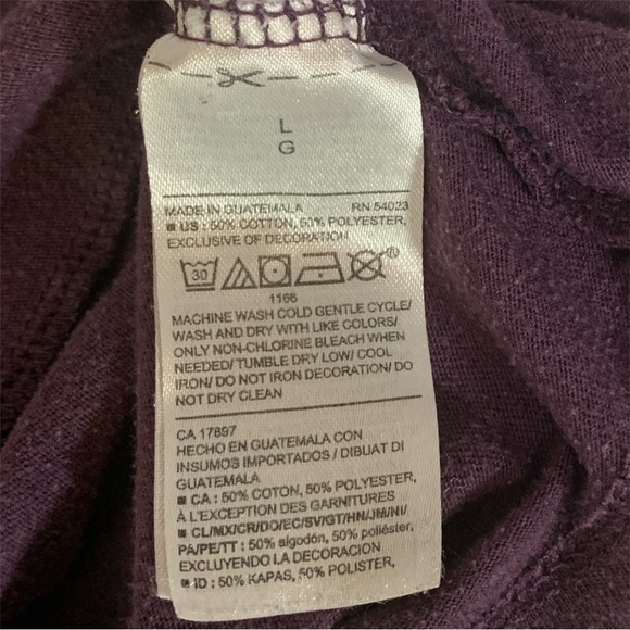 Old Navy Mens Soft Washed Crew Neck Tshirt Purple Headphones Size Large Preowned - Picture 5 of 7